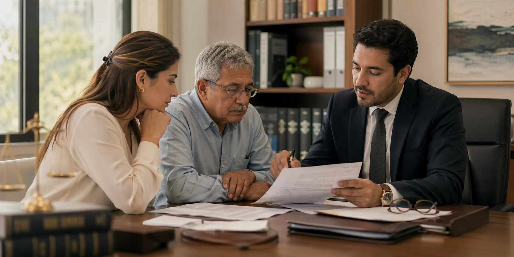 Abogado pensional revisando un caso de reconocimiento